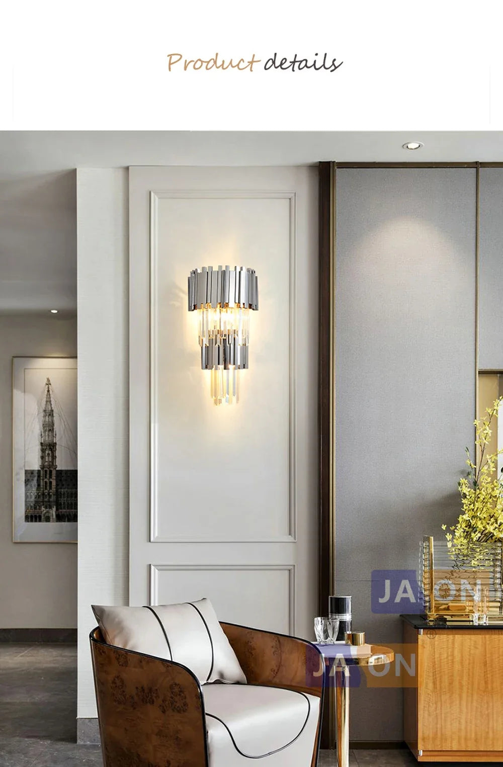Lustre Cristal Design — Moderne — Oval 150cm