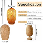 Suspension Bambou Pack 1/2/3 | Lustre Naturel Lot | Luminaire Artisanal JOYINLED