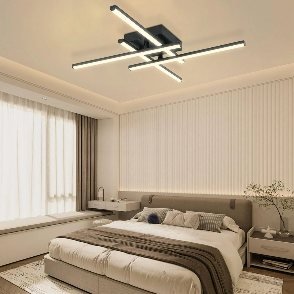 Lustre Salon Moderne — Noir