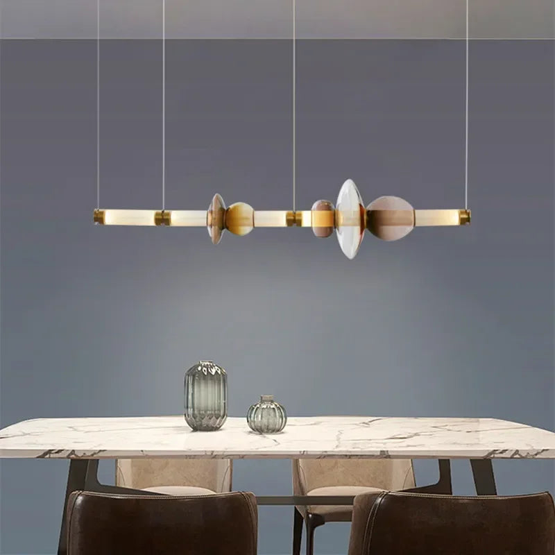 Lustre pour Salon Moderne — Verre