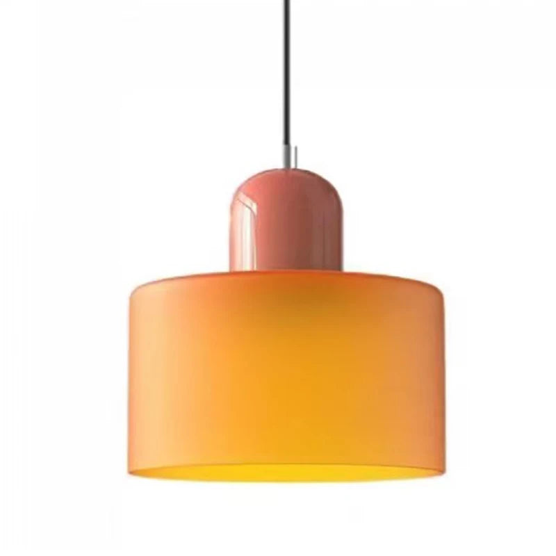 Suspension Verre Nordique Design Long — Chambre et Restaurant — E27