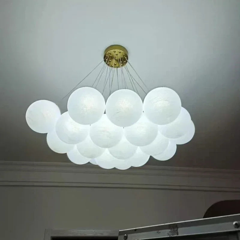 Lustre Blanc Moderne — Salon