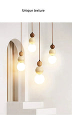 Suspension Design Bauhaus Crème — Pierre et Bois Médiéval — Chambre et Bar