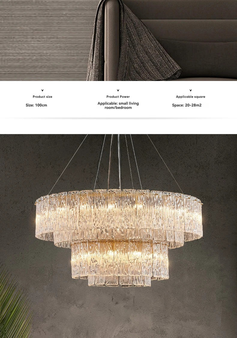 Lustre Moderne Design — Verre