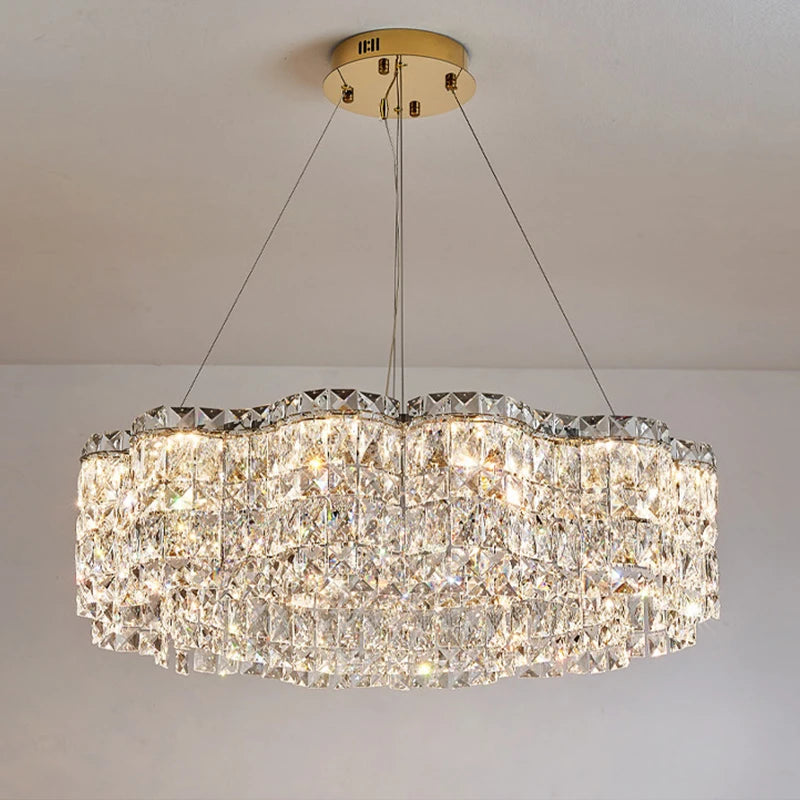Lustre Salon Noir — Cristal