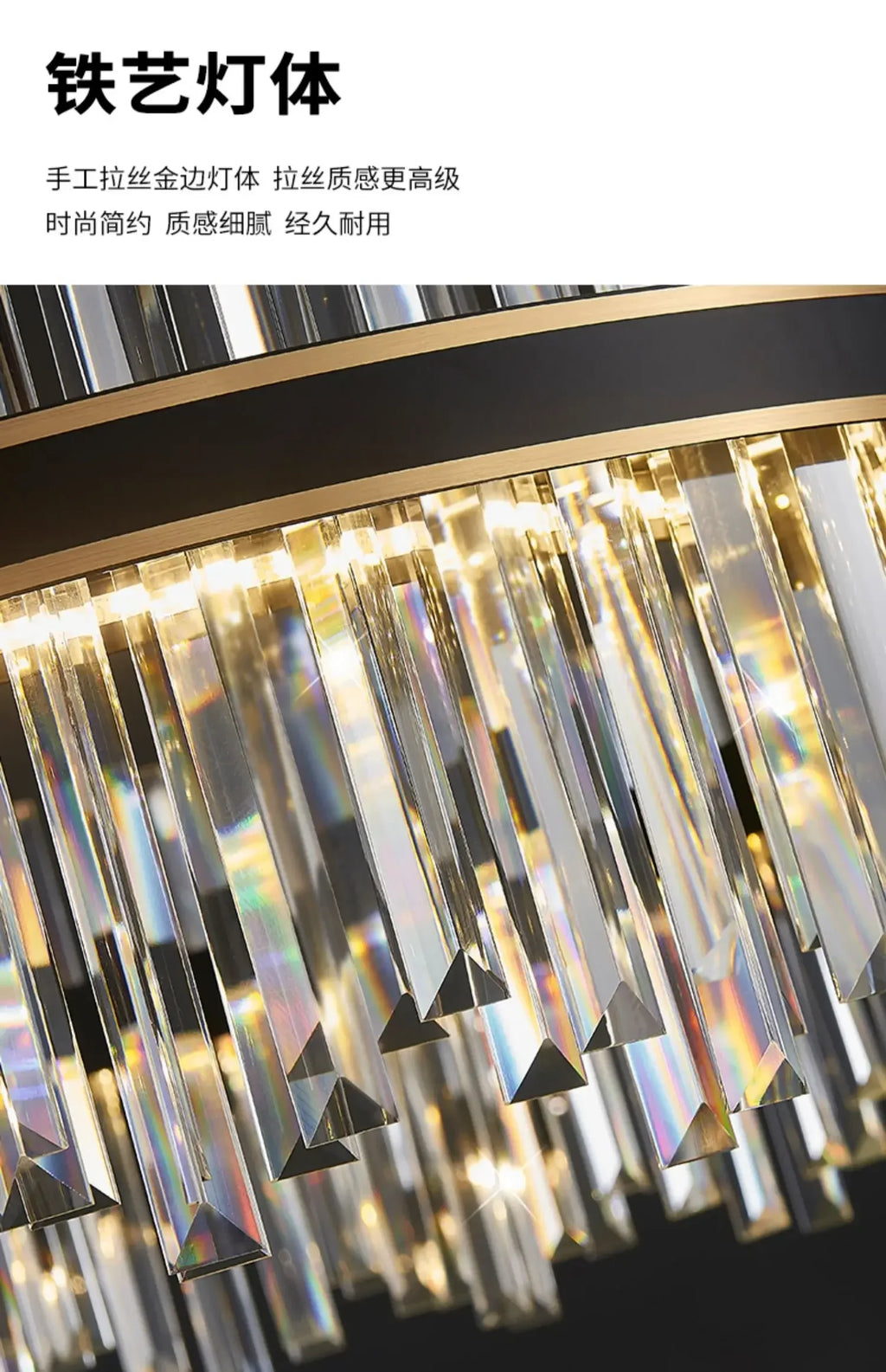 Lustre Noir Moderne