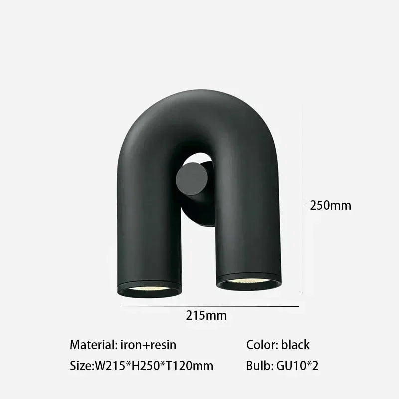 Lustre Salon Noir — Plafonnier Nordique Design