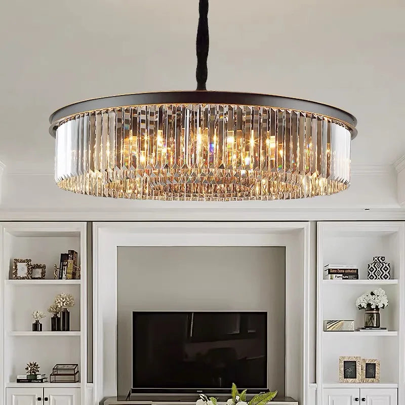 Lustre Vintage Industriel — Cristal