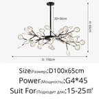 Lustre Chambre Bébé — Noir B 30 ampoules