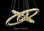 Lustre Anneau Design — Métal — 2 anneaux 40 60CM