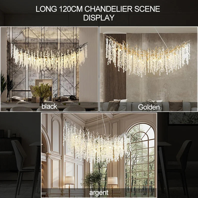 Lustre Cristal Salon — Chambre