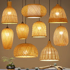 Suspension Bambou Artisanale LED - Lustre Design Naturel 2025