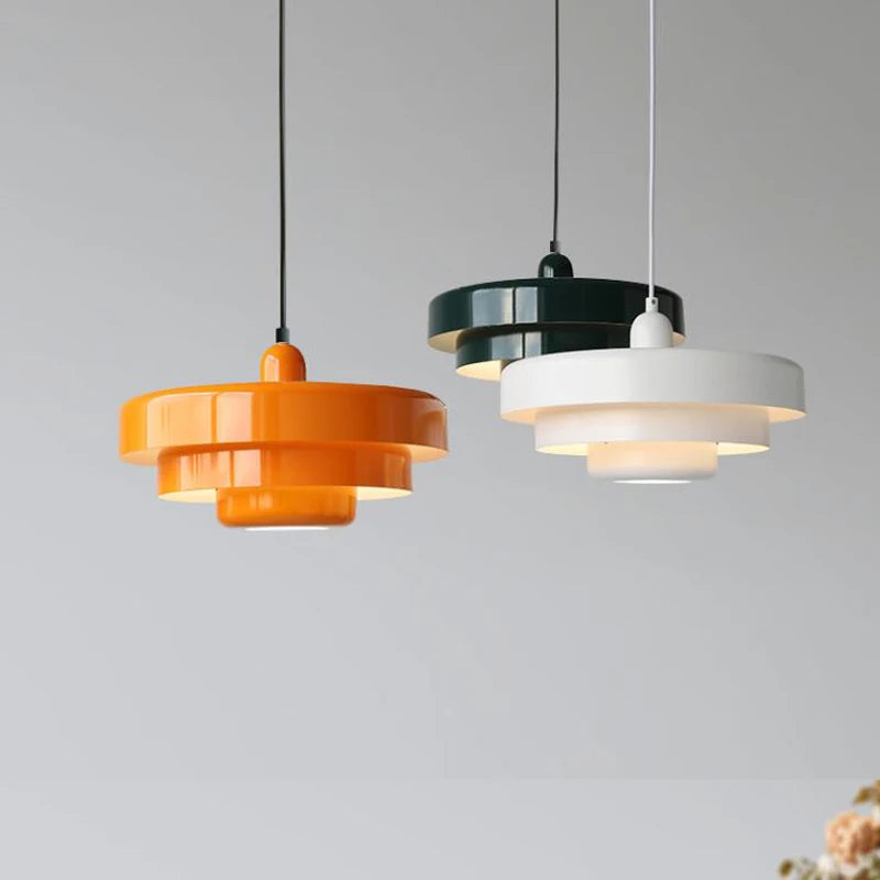 Lustre Suspension Rétro Médiéval — Bar Café Restaurant — LED Multicouleur