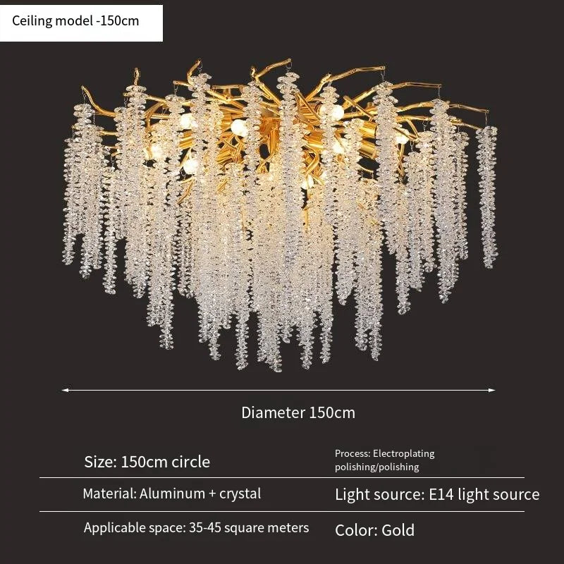 Lustre Cristal Ancien — Métal
