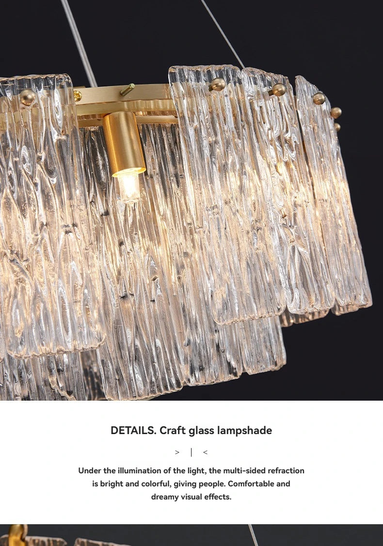 Lustre Moderne Design — Verre