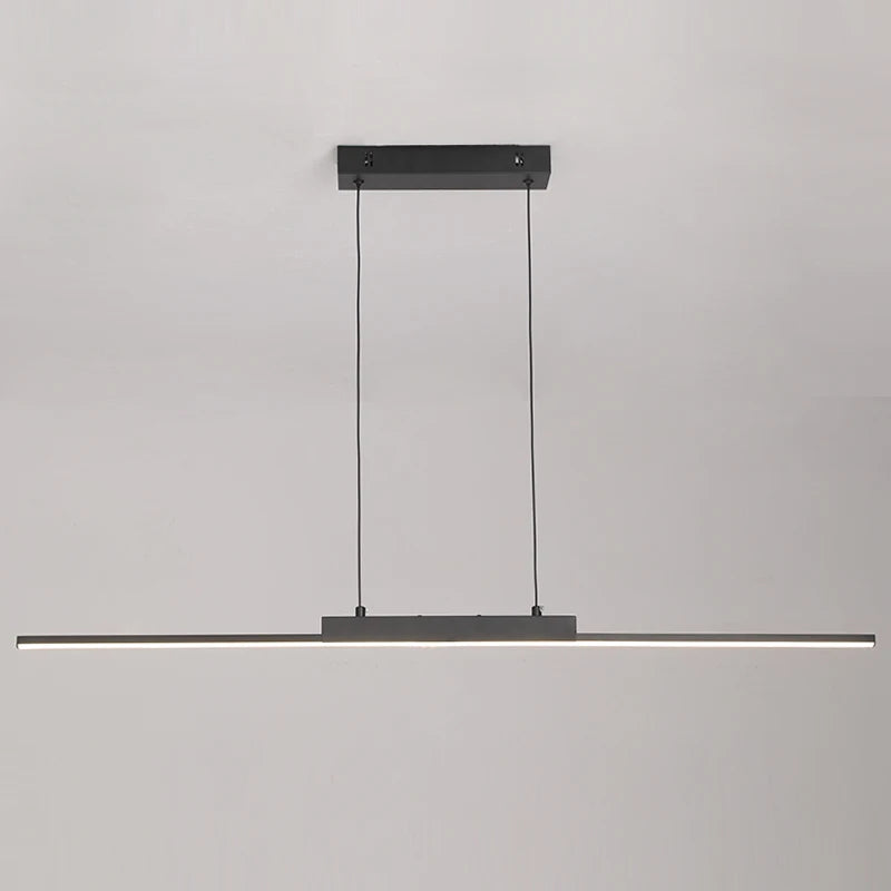 Lustre Salon Design Moderne Long — Salle à Manger et Cuisine — Minimaliste