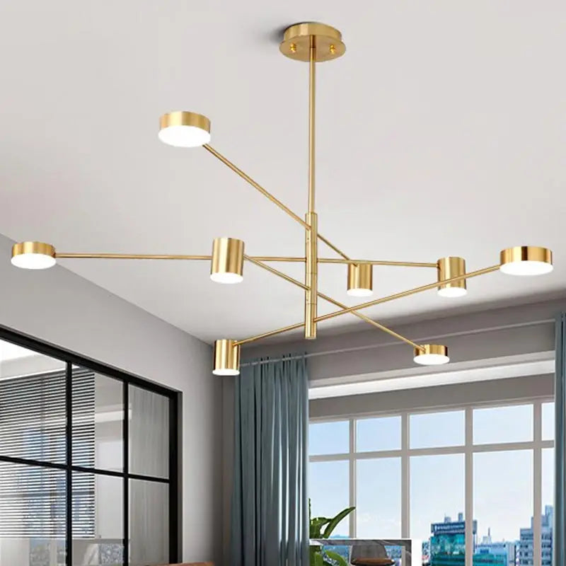 Lustre Moderne Noir — Cuivre