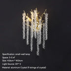 Lustre Cristal Ancien — Métal — Plafonnier Rond 65cm