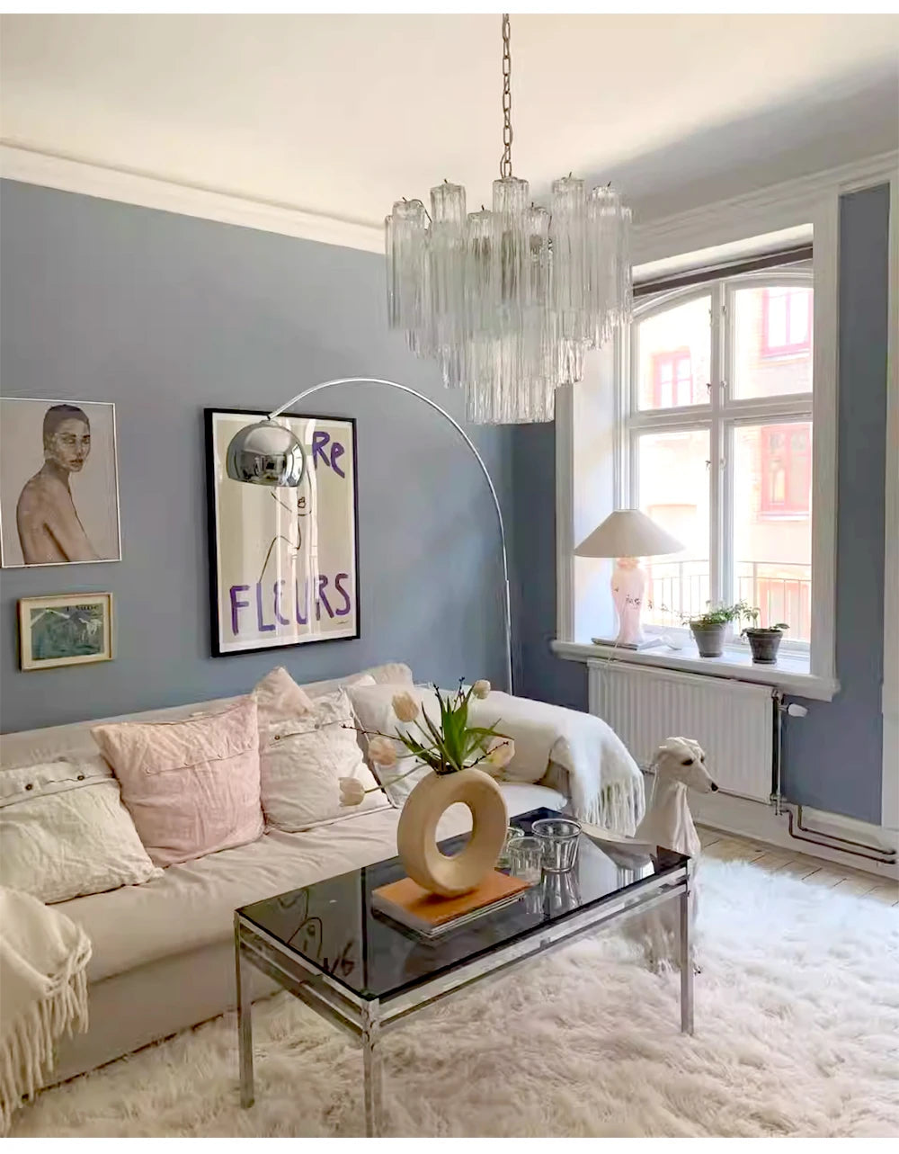 Suspension Verre Design — Salon