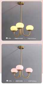 Lustre Chambre Adulte — LED — B doré 3 ampoules
