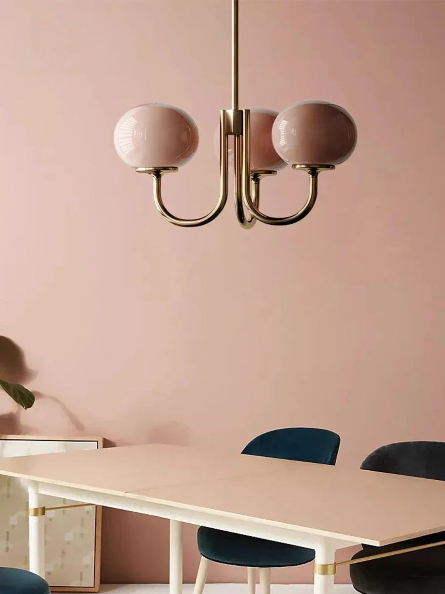 Lustre Chambre Adulte — LED — C argent 5 ampoules