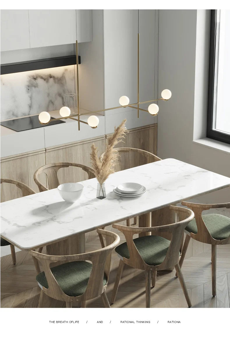 Lustre Noir Moderne — Verre