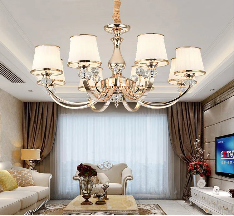 Lustre Luxe Cristal — Salon