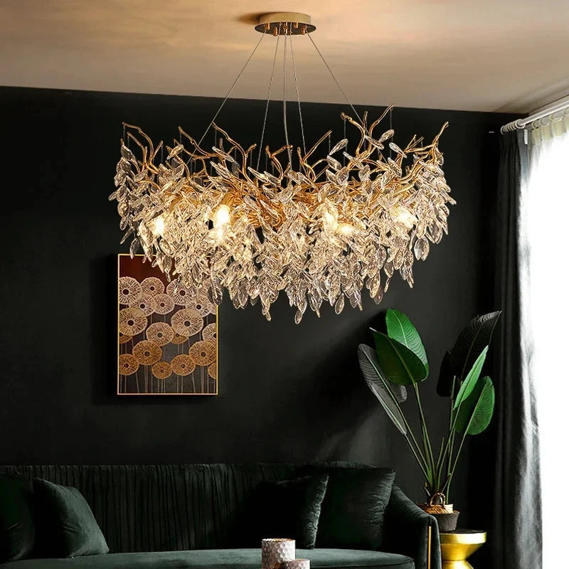 Grand Lustre Salle à Manger — Cristal Grand Format
