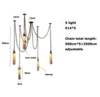 Lustre Aluminium Design — Métal — 7 ampoules