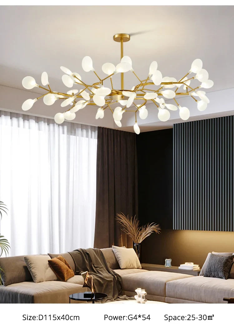 Lustre Chambre Bébé — Noir A 45 ampoules
