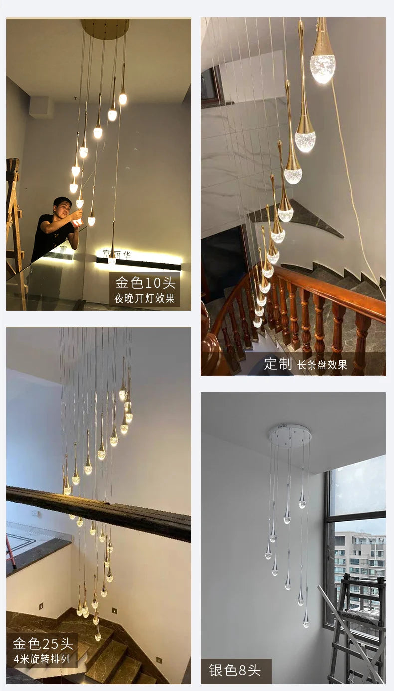Lustre Salon Moderne — Cristal