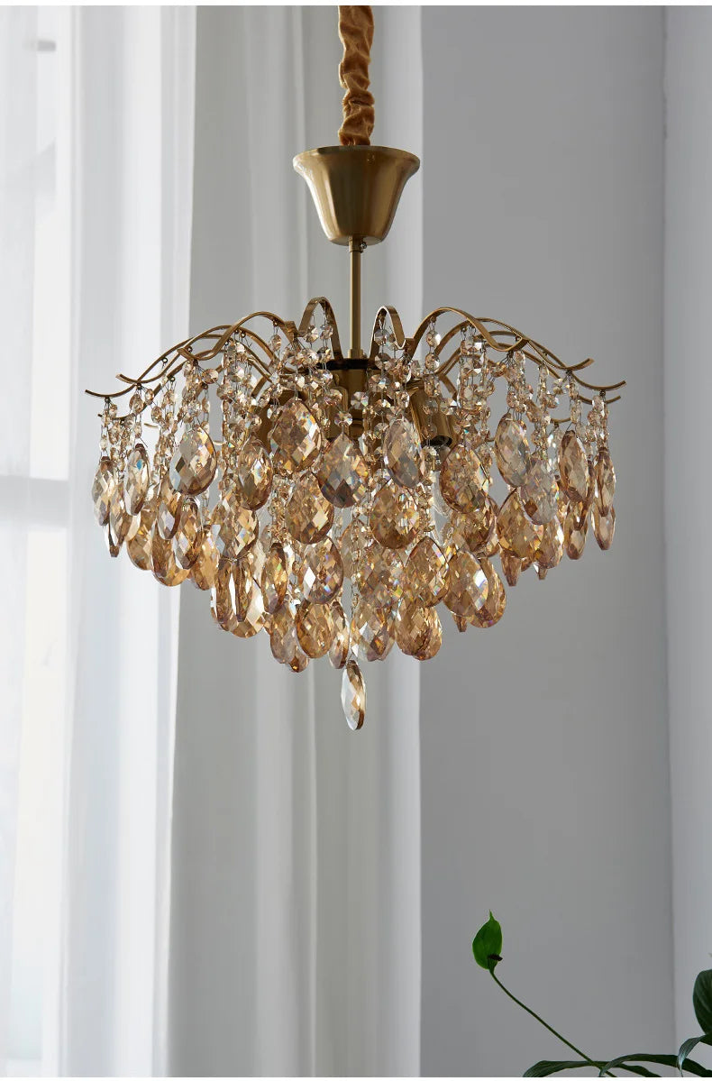 Lustre Haut Plafond — Plafonnier LED Cristal