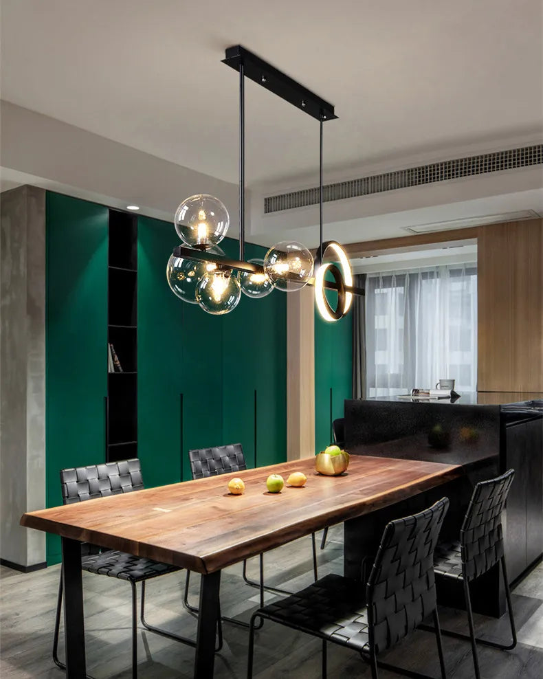 Lustre Industriel Noir