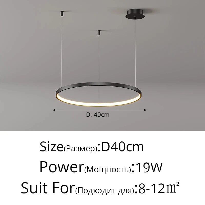 Lustre Salon Industriel — Moderne
