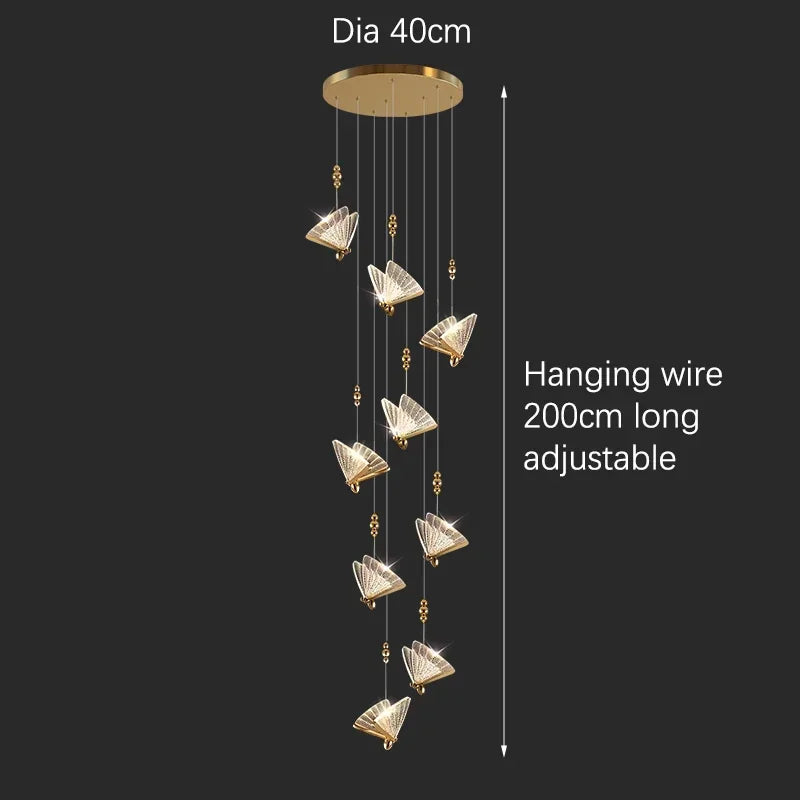 Suspension Luminaire Nordique — Cristal