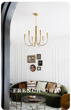 Lustre Vintage Industriel — Lustre Branches LED