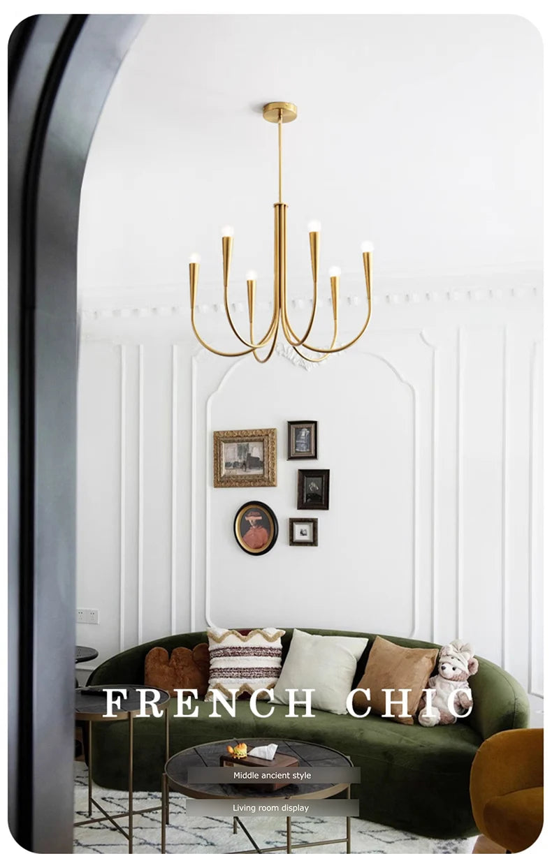 Lustre Vintage Industriel — Lustre Branches LED