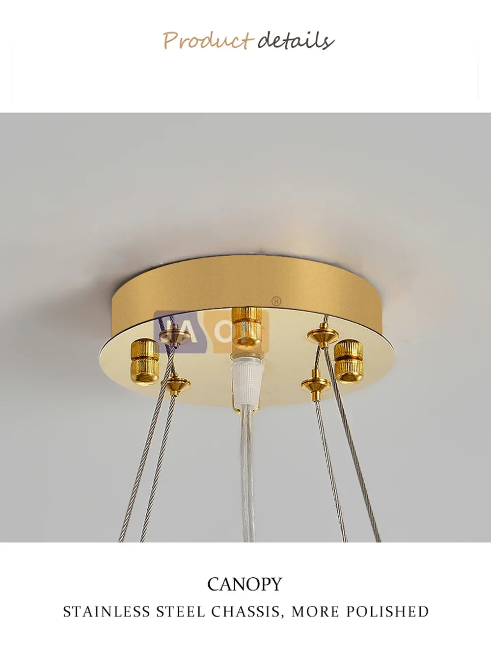 Lustre Cristal Design — Moderne — Oval 150cm