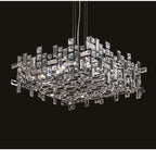 Lustre Salle à Manger Cristal — Métal