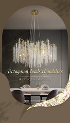 Lustre Cristal Ancien — Métal — D