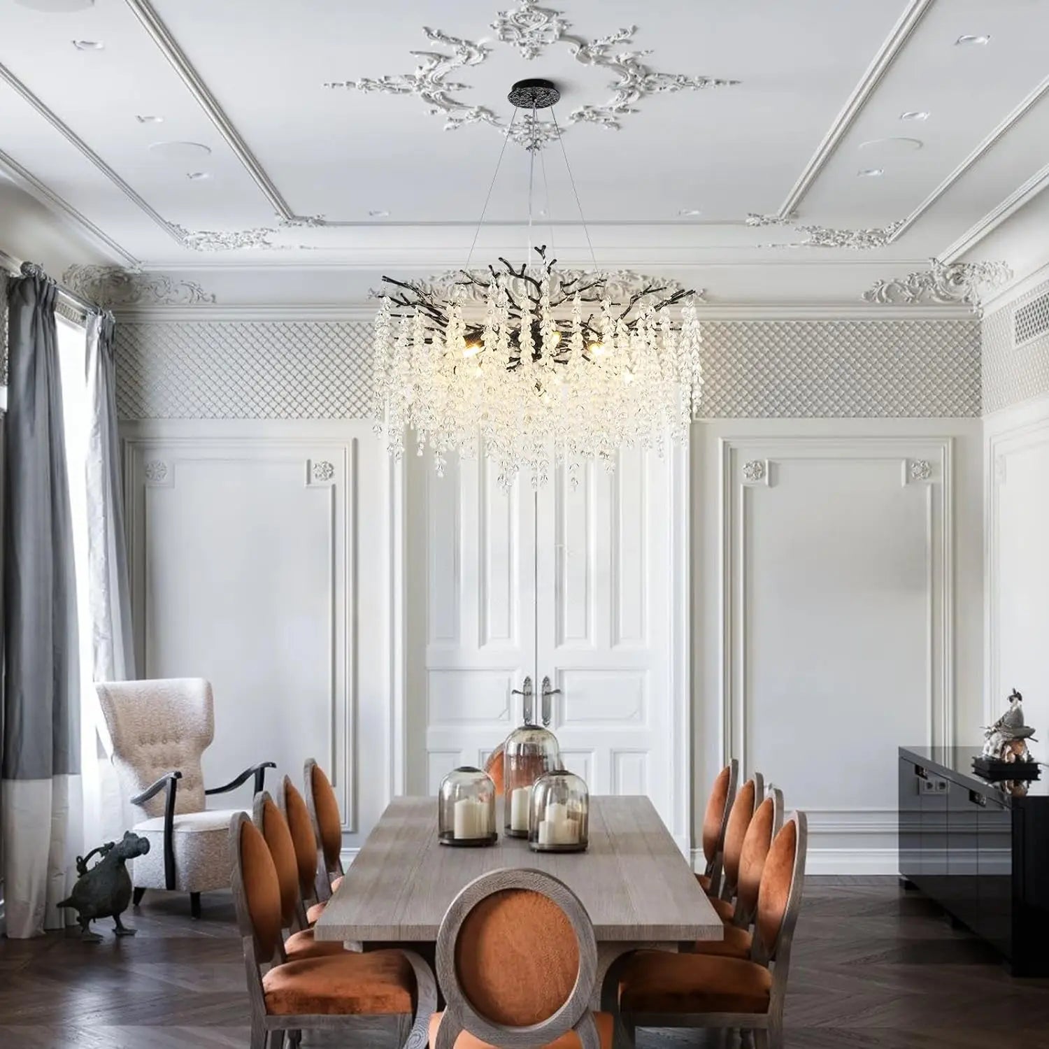 Lustre Cristal Salon — Chambre