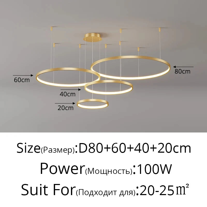 Lustre Salon Industriel — Moderne