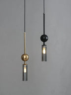 Lustre Luxe Nordique Art — Fer Or et Noir LED — Restaurant et Chambre