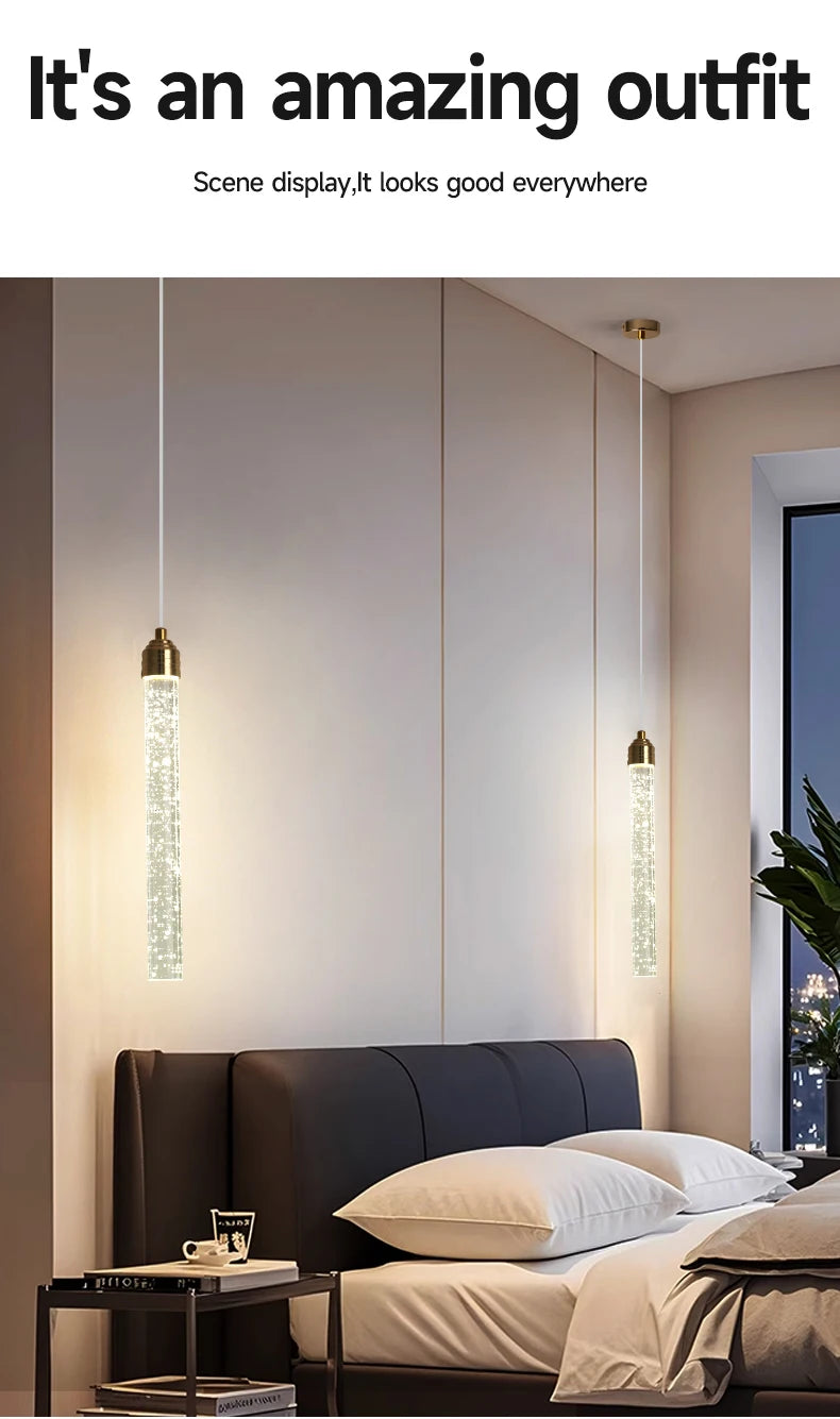 Suspension Cristal Luxe 35cm - Lustre Élégant LED