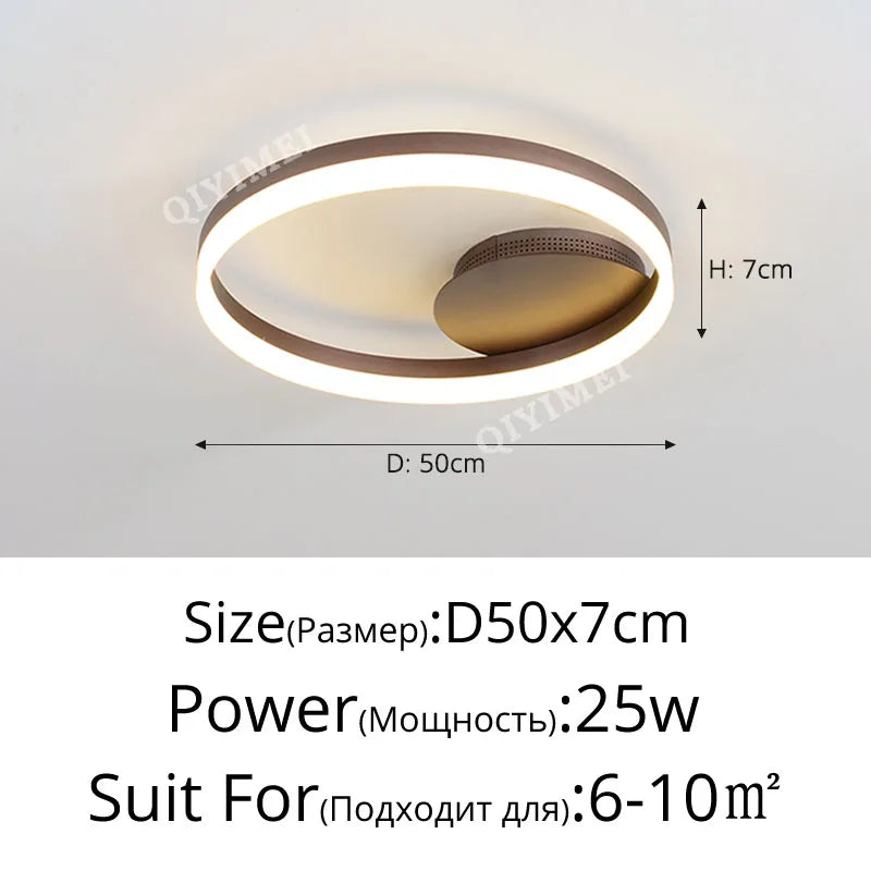 Lustre Design LED — Métal — 3 anneaux 50 60 80