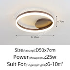 Lustre Design LED — Métal — 3 anneaux 50 60 80