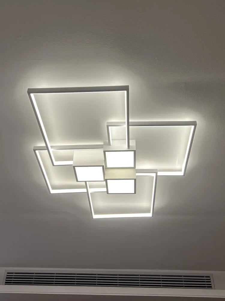 Lustre Salon Bois — Moderne