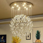 Lustre Cristal Moderne — Escalier
