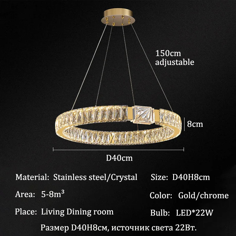 Lustre Cristal Ancien — Moderne