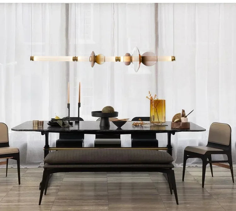 Lustre pour Salon Moderne — Verre
